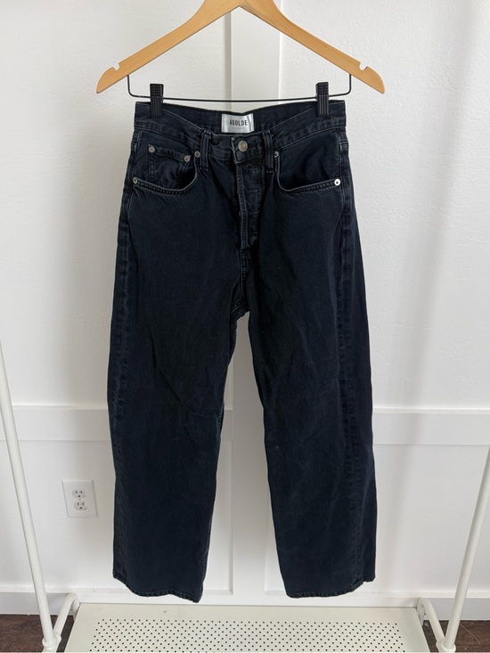 Agolde Denim - Agolde Low Slung Baggy Jeans Black